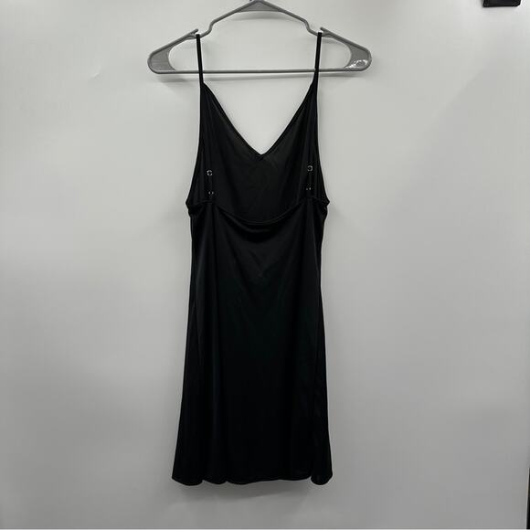 Natori Jersey Essentials Spaghetti Strap Chemise Lingerie Dress in Black Sz M - Picture 5 of 8